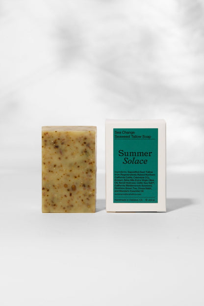 Sea Change Seaweed Tallow Soap | Neroli + Bladderwrack