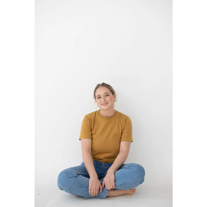 The Mom Tee | Almond