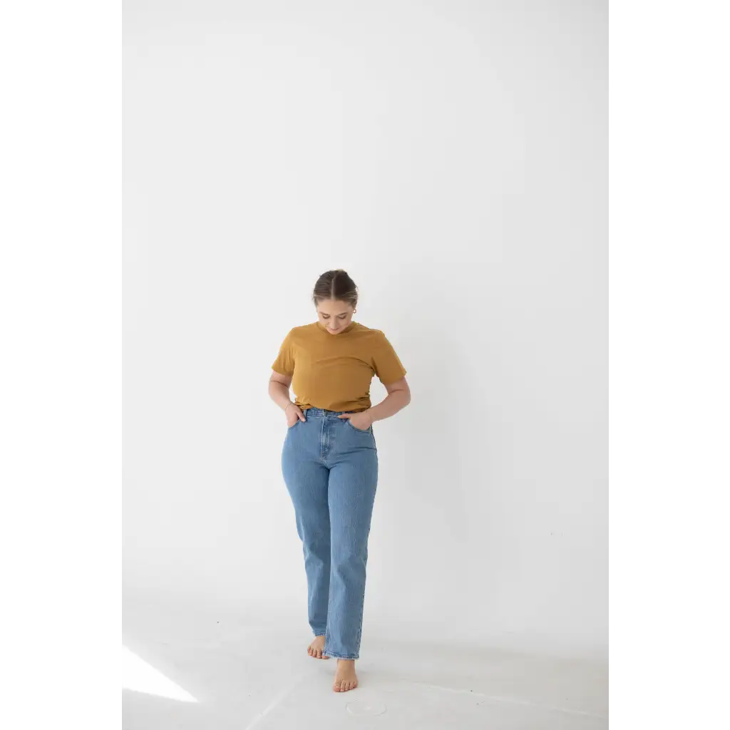 The Mom Tee | Almond