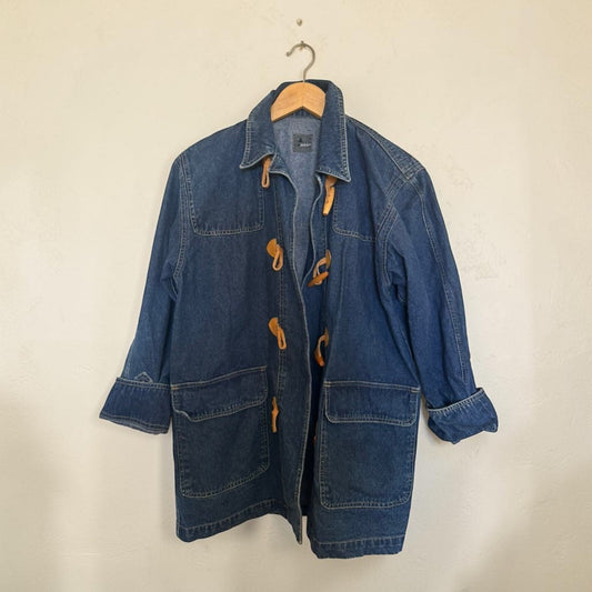Vintage Denim Chore Jacket | Size Small Petite