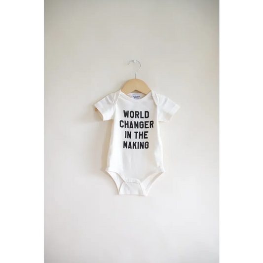 World Changer Organic Cotton Baby Onesie