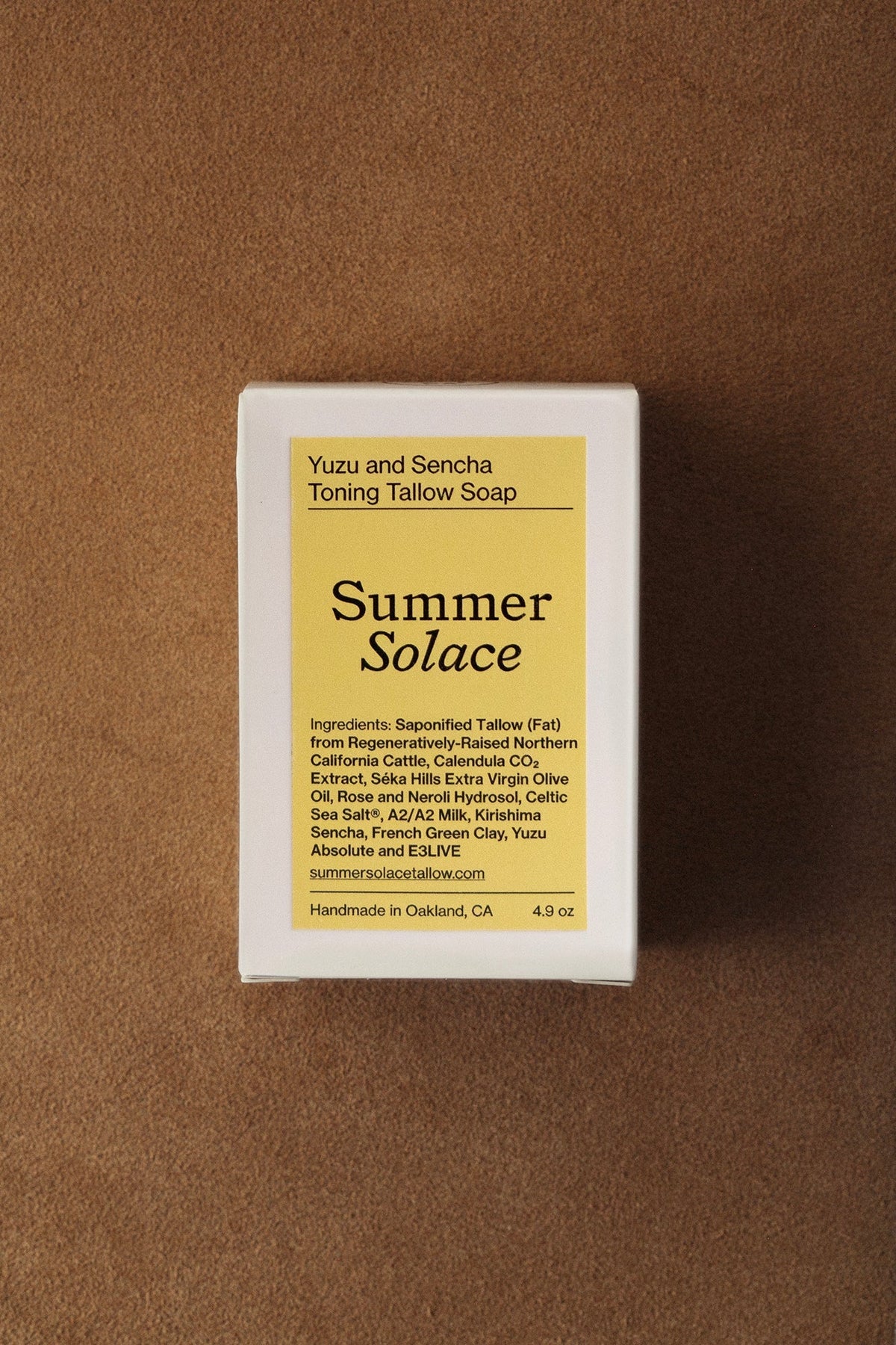 Yuzu + Sencha Tallow Soap | Green Tea + Algae