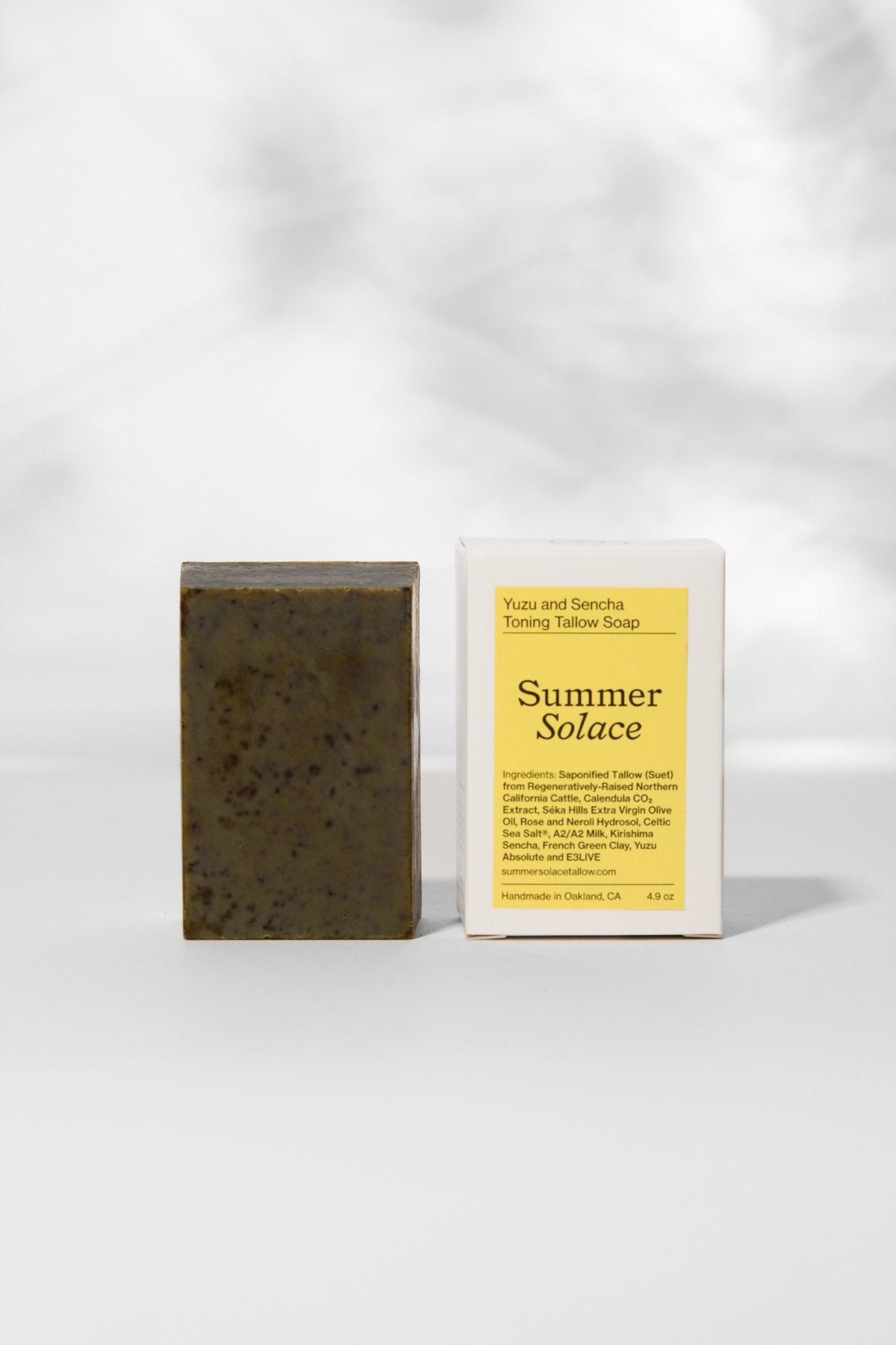 Yuzu + Sencha Tallow Soap | Green Tea + Algae
